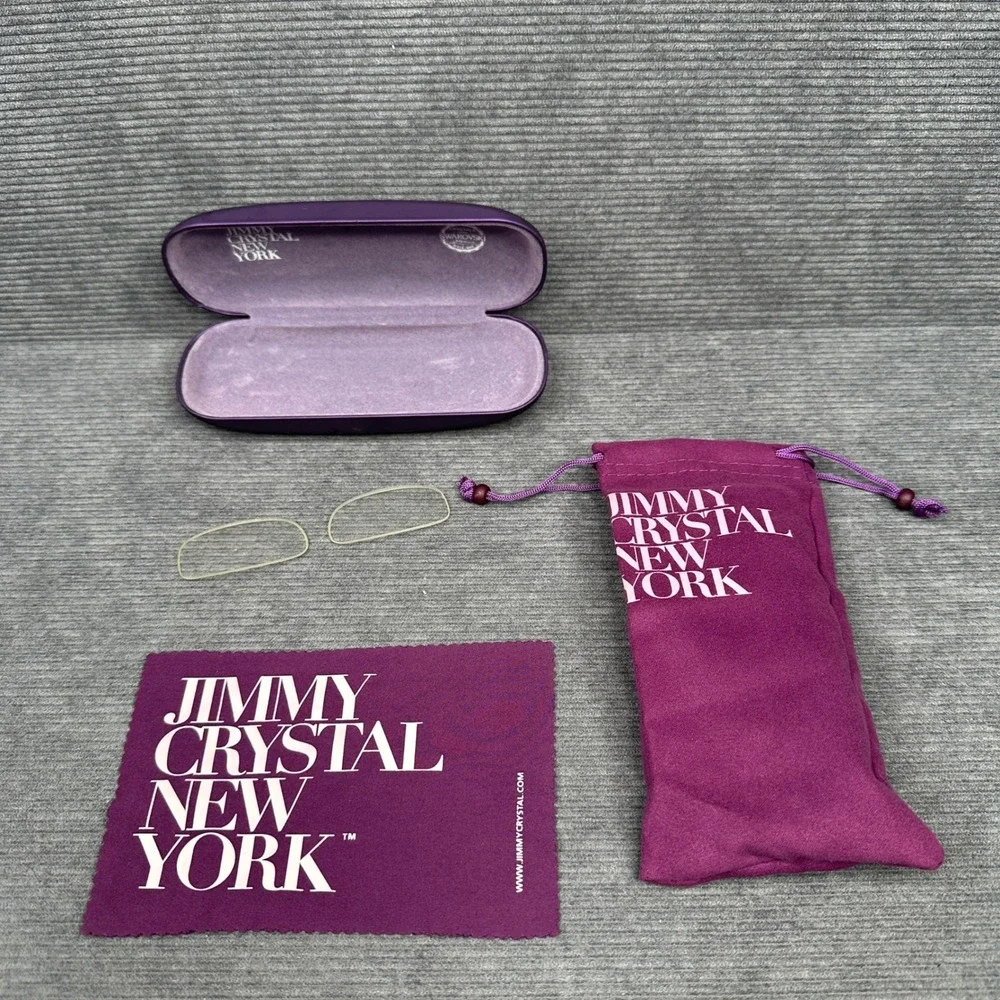 Jimmy Crystal New York JCR148 C11 Swarovski Crystal Reading Y2K Glasses Case